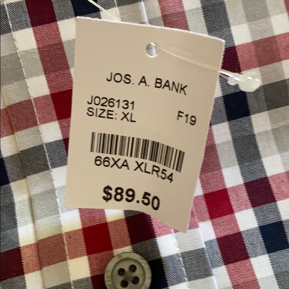 New! Jos. A. Bank, Plaid / Checked, Shirt - Picture 4 of 4